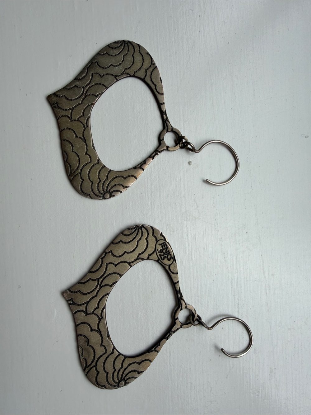 Lisa Jenks Sterling silver .925 Floral Cutout Drop Earrings